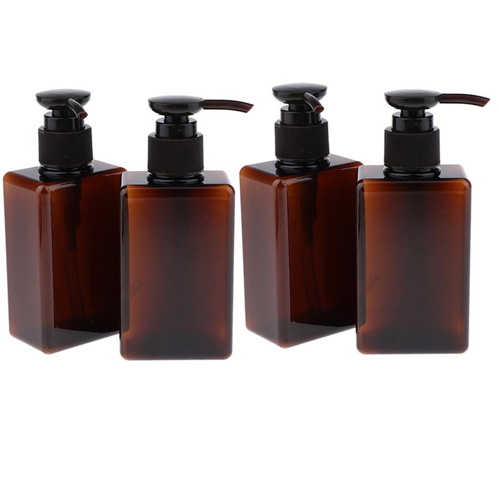4Pcs/set 5oz Empty Plastic Lotion Pump Bottles for Cleansing Oils Shampoo