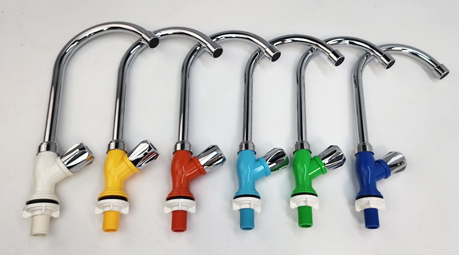 Vòi rửa chén lạnh nhựa PVC mạ chrome Eurolife EL-VCN0406 (Nhiều màu)