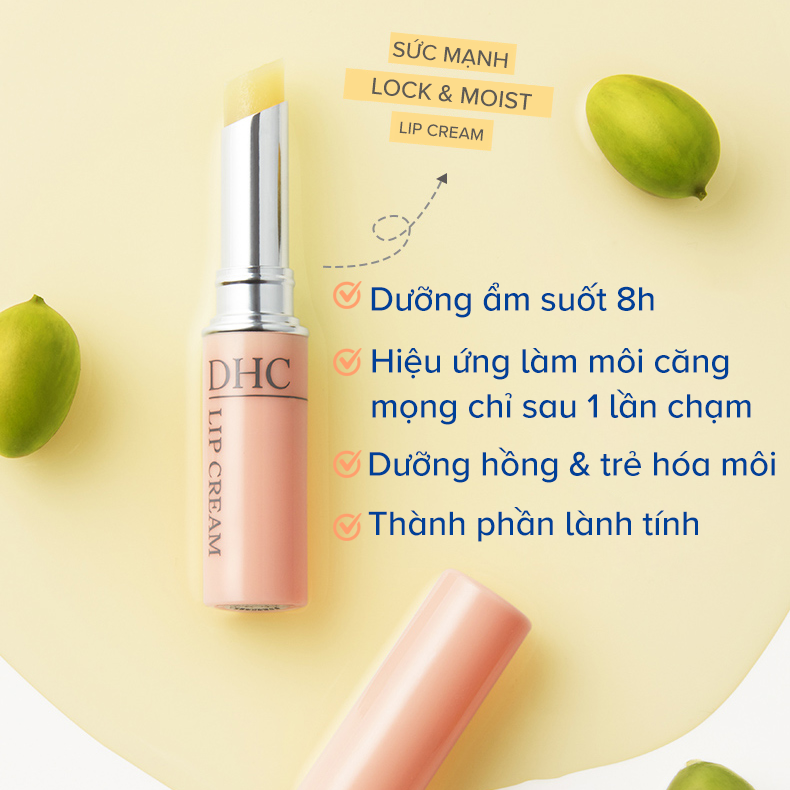 Son dưỡng môi DHC Nhật Bản Lip Cream giữ ẩm môi, giảm thâm và trẻ hóa môi JN-DHC-LIP