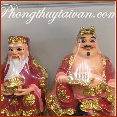 Thần tài Thổ địa Kim sa 15cm