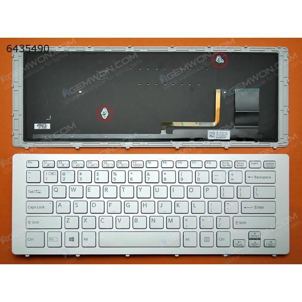 (KEYBOARD) BÀN PHÍM LAPTOP DÀNH CHO SONY SVF 15N/ FIT 15N dùng cho CÁP THẲNG NẰM GÓC: SVF15N