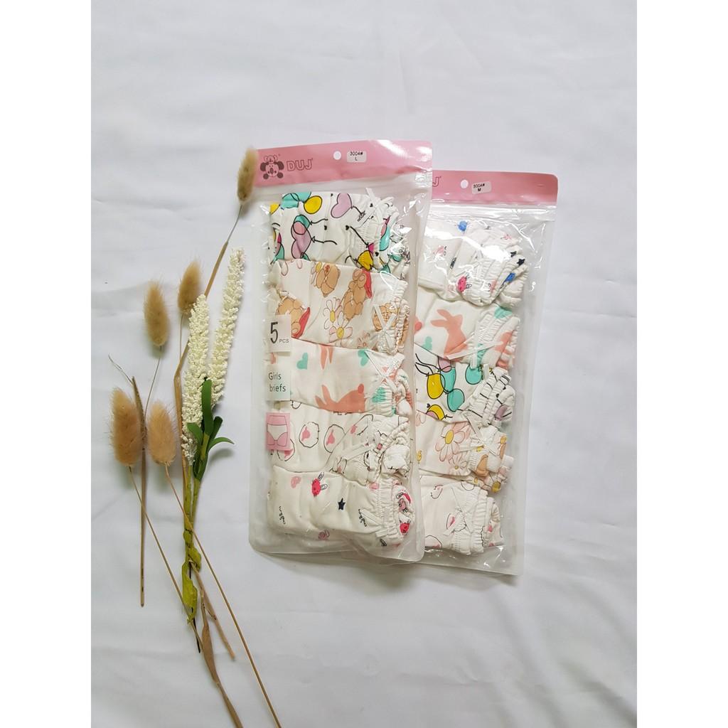 SET 5 CHIẾC QUẦN LÓT ĐÙI,QUẦN TAM GIÁC COTTON CHO BÉ GÁI - HÀNG SIÊU ĐẸP - QUẦN MẶC TRONG VÁY CHO BÉ GÁI