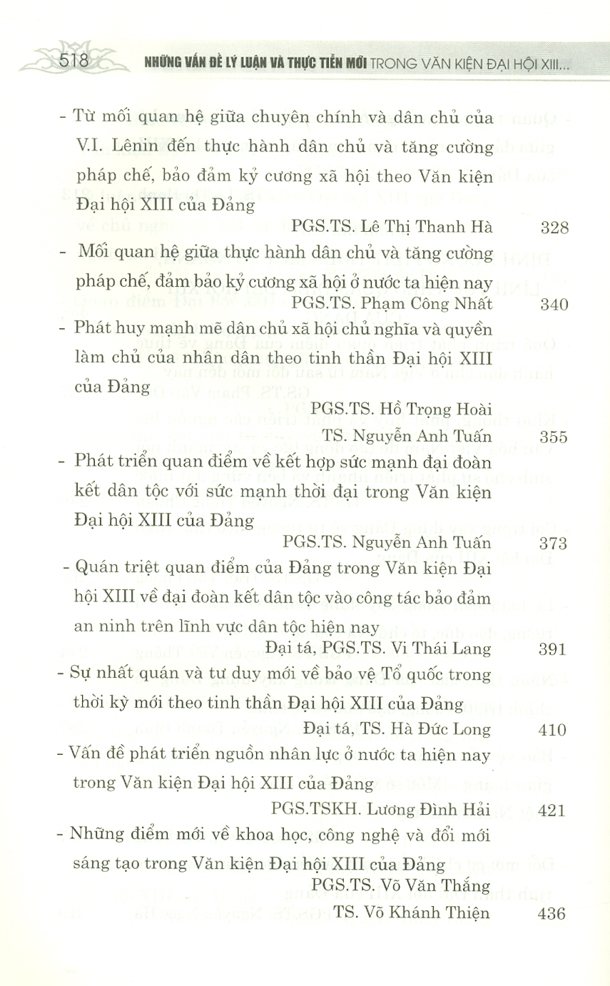 Những Vấn Đề Lí Luận Và Thực Tiễn Mới Trong Văn Kiện Đại Hội Đảng XIII Của Đảng