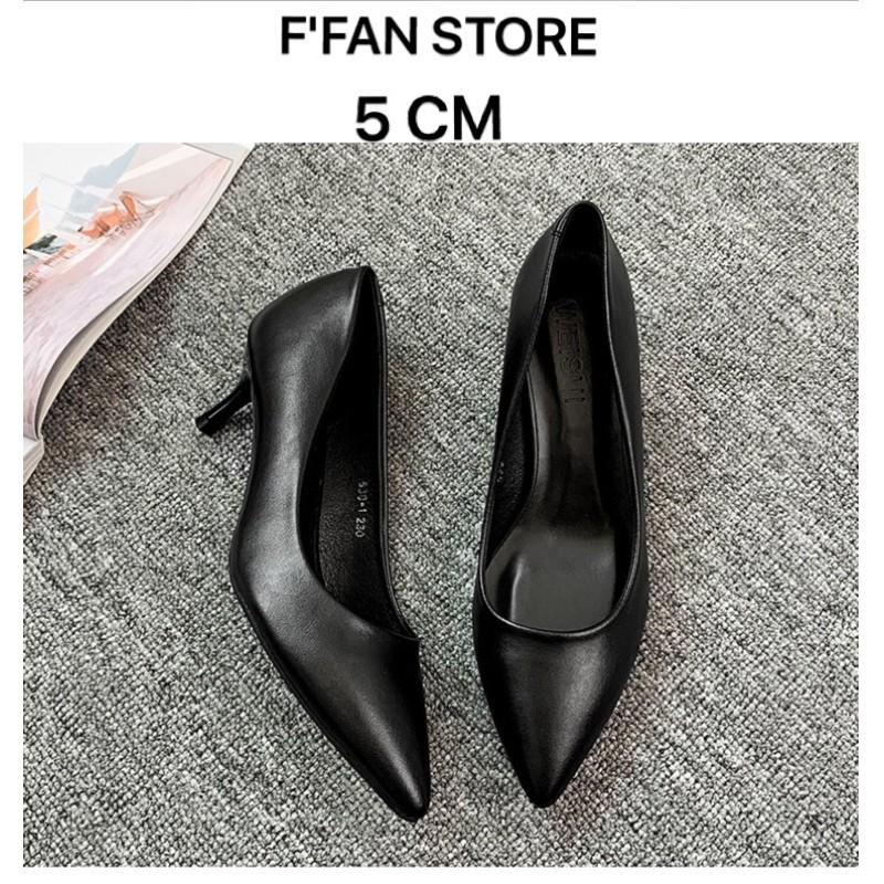 Giày Gót Nhọn Công Sở Văn Phòng nữ Tiếp Viên Hàng Không Cao Cấp FFAN STORE