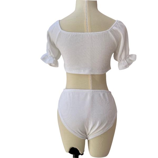 Đồ bơi nữ đi biển 3 món khoen tròn bikini kín đáo GALASSIA