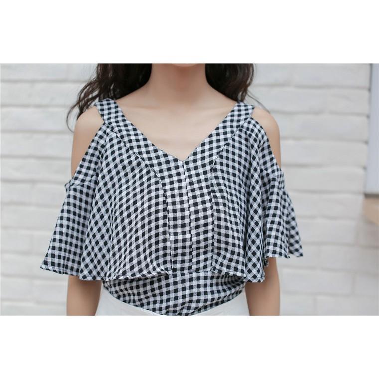 TK86-ÁO KẺ SỌC TRỄ VAI DỄ THƯƠNG S-6XL
