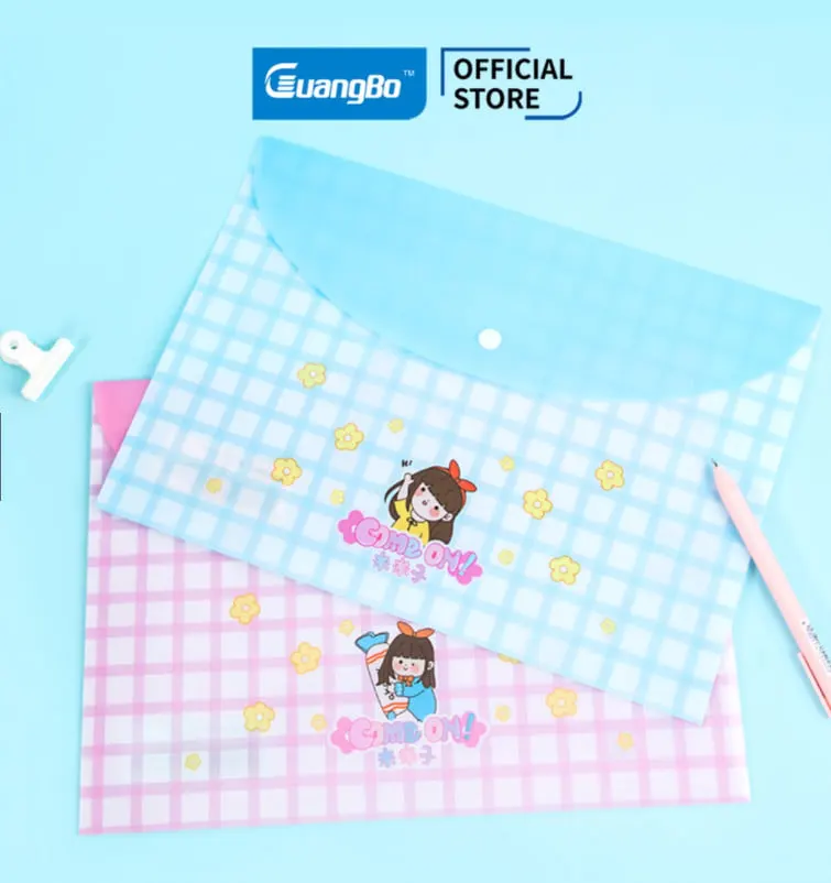 Guangbo - Bìa Nút Học Sinh H03115 A4 Girls