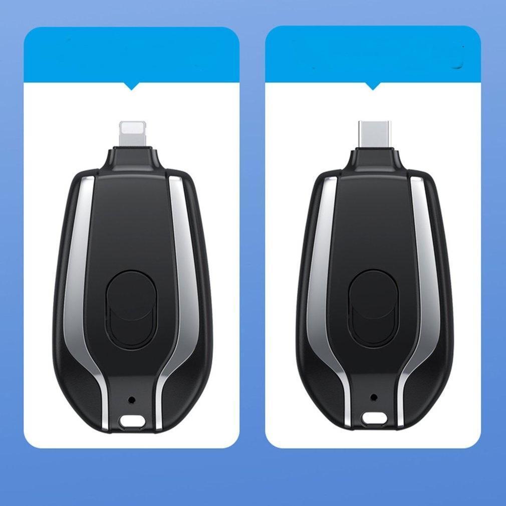 Combo 2 Móc Khoá Kèm Sạc Dự Phòng Cổng Ln Cho Ip 1500Mah Thời Trang