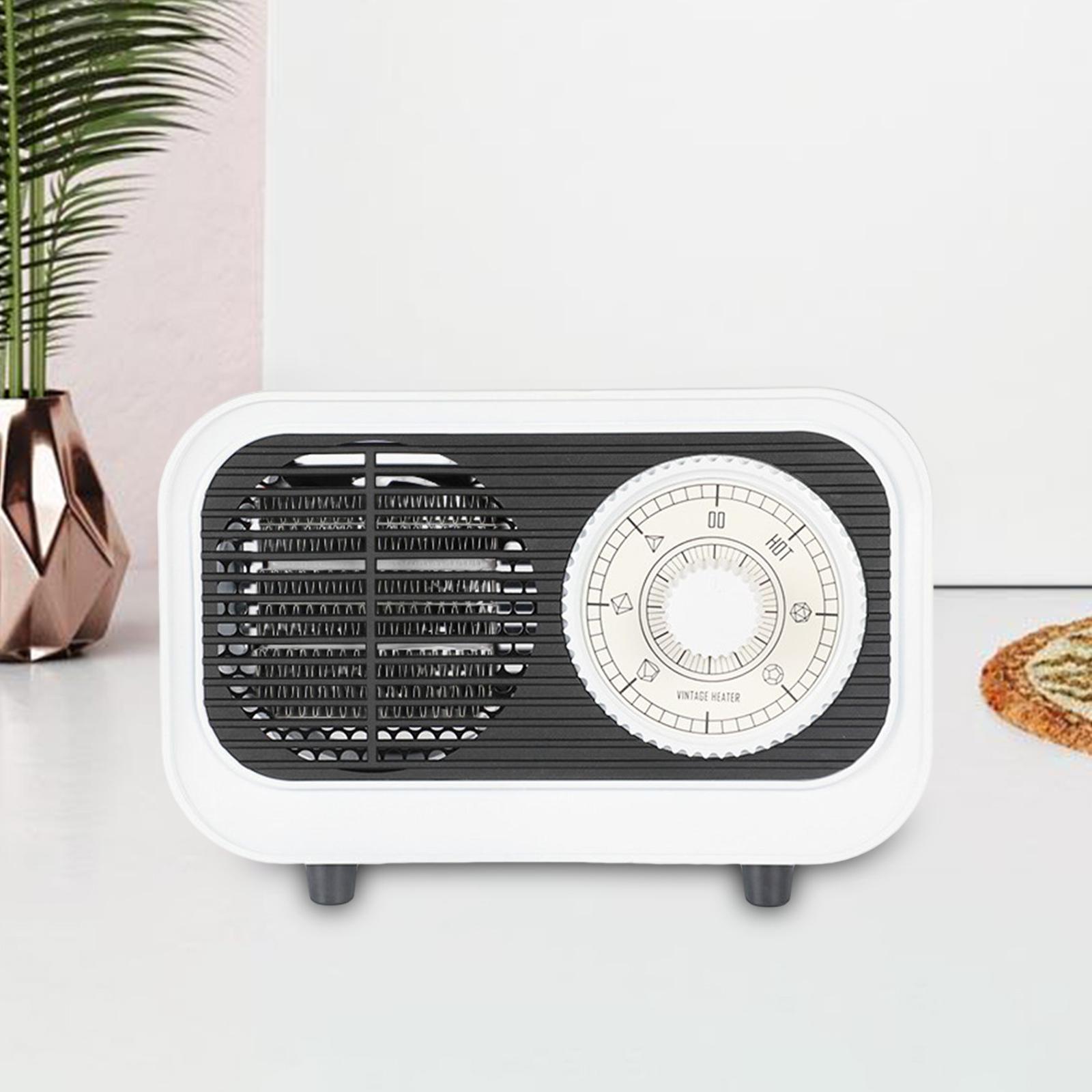 Warm Air Blower Space Heater Portable Retro for Bedroom Winter Room