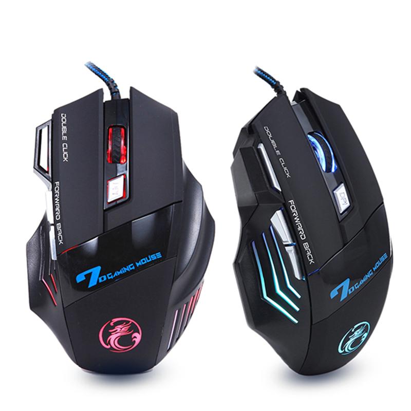 X7 3200DPI / 5500 DPI Chuột Chơi Game CF 7 Nút Thở Ánh Sáng Chuyên Nghiệp Trò Chơi Công Thái USB Có Dây chuột Chơi Game