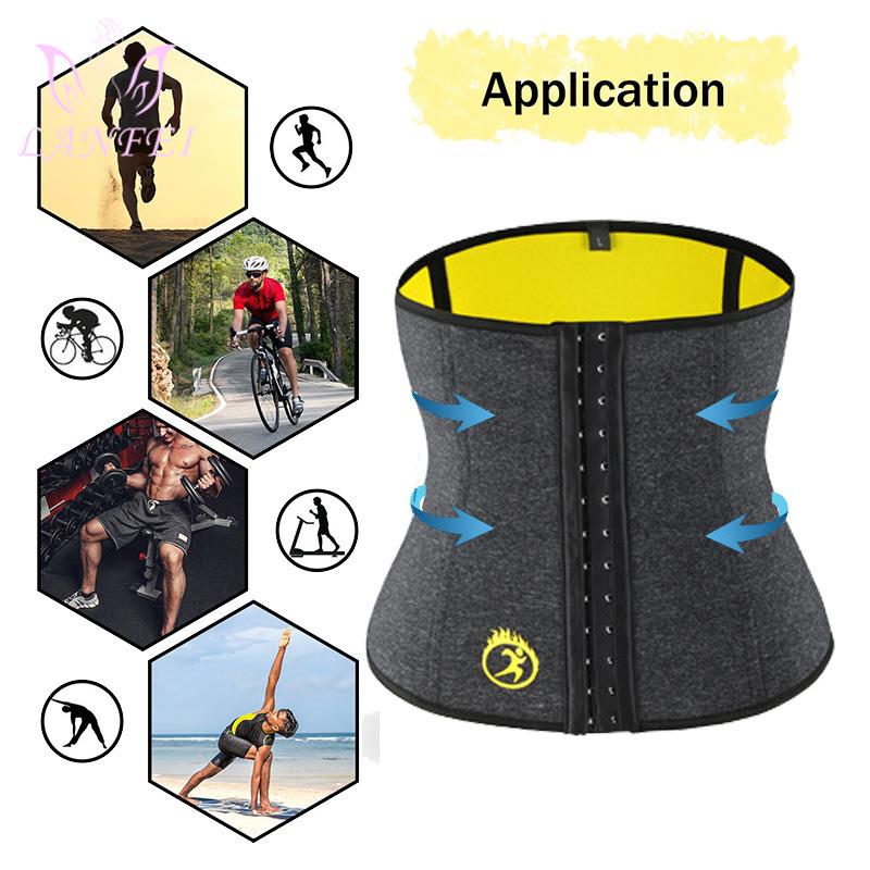 LANFEI Tập Toàn Thân Eo Tập Giảm Béo Định Nam Neoprene Sauan Mồ Hôi Giảm Cân Tập Gym Thể Hình Mô Hình Dây Đeo Chéo