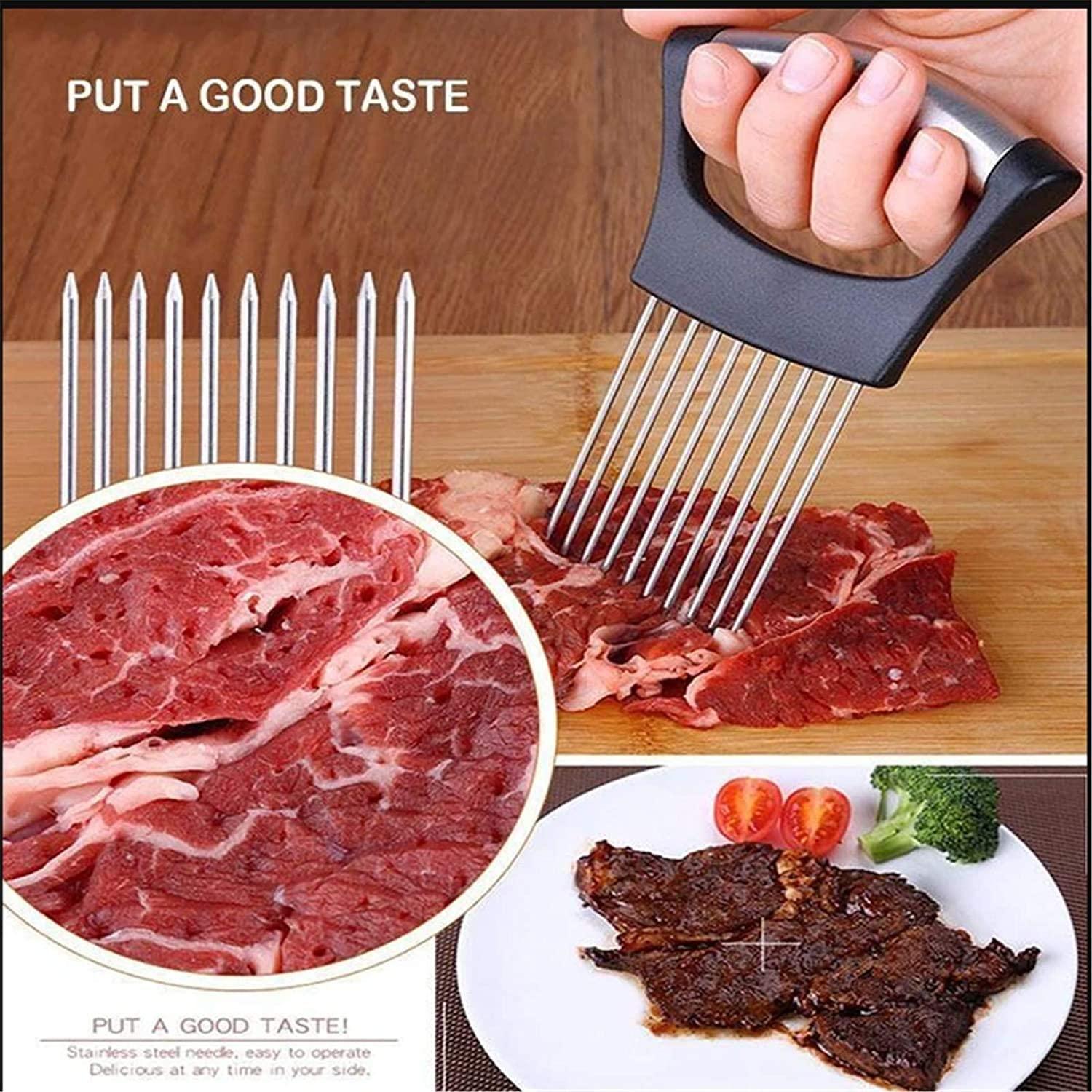 Dụng cụ cắt hành tây hỗ trợ cắt thực phẩm - Máy thái thịt chay bằng thép không gỉ