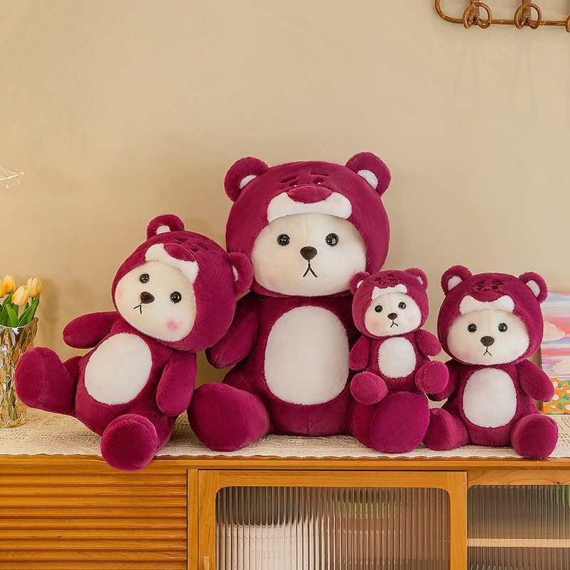 Gấu Bông Gấu Lena Cosplay Gấu Dâu Losto Dễ Thương Siêu Hot (20cm---&gt;50cm) Hàng Xịn Cao Cấp Loại 1, An Toàn Cho Trẻ Nhỏ - 30cm