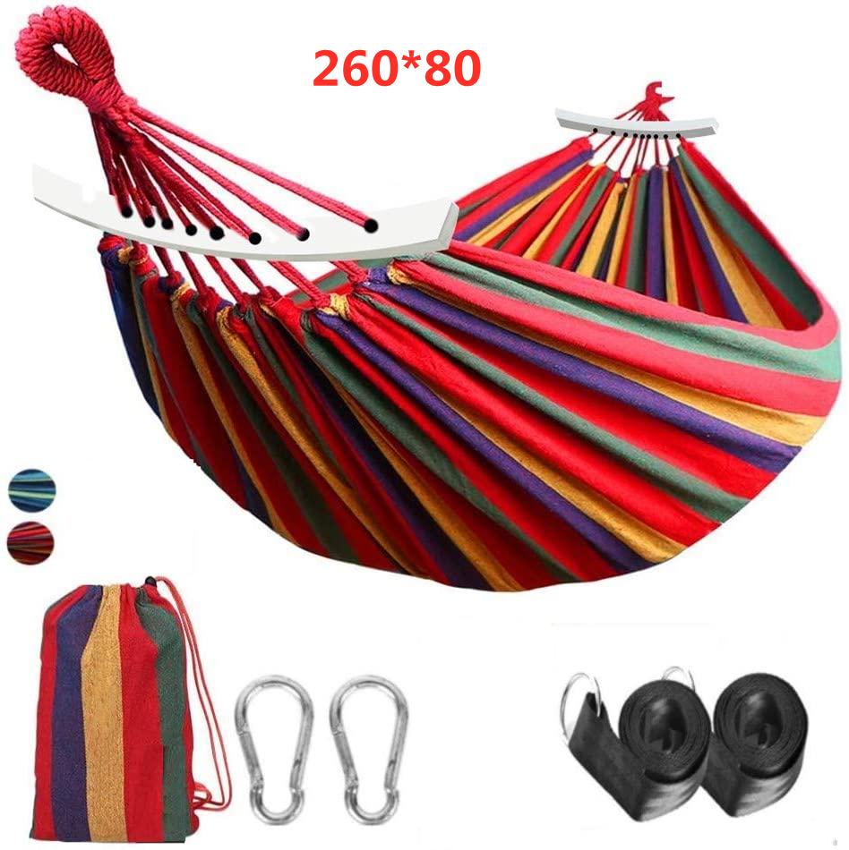 Siêu Nhẹ Cắm Trại Võng Thể Thao Nhà Du Lịch Cầu Vồng Ngoài Trời Giải Trí Di Động Võng Vải Vườn Võng Vải Sọc
