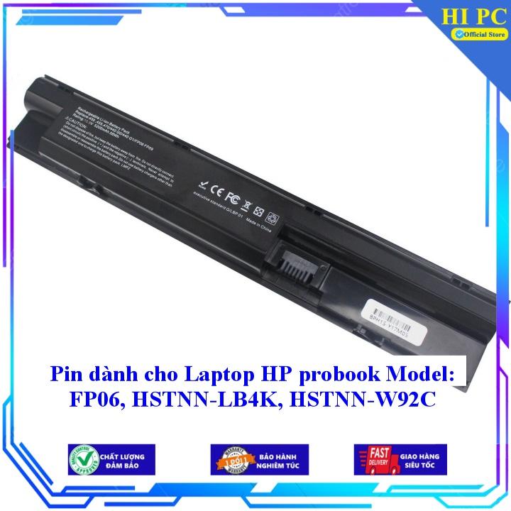 Pin dành cho Laptop HP probook Model: FP06  HSTNN-LB4K  HSTNN-W92C - Hàng Nhập Khẩu