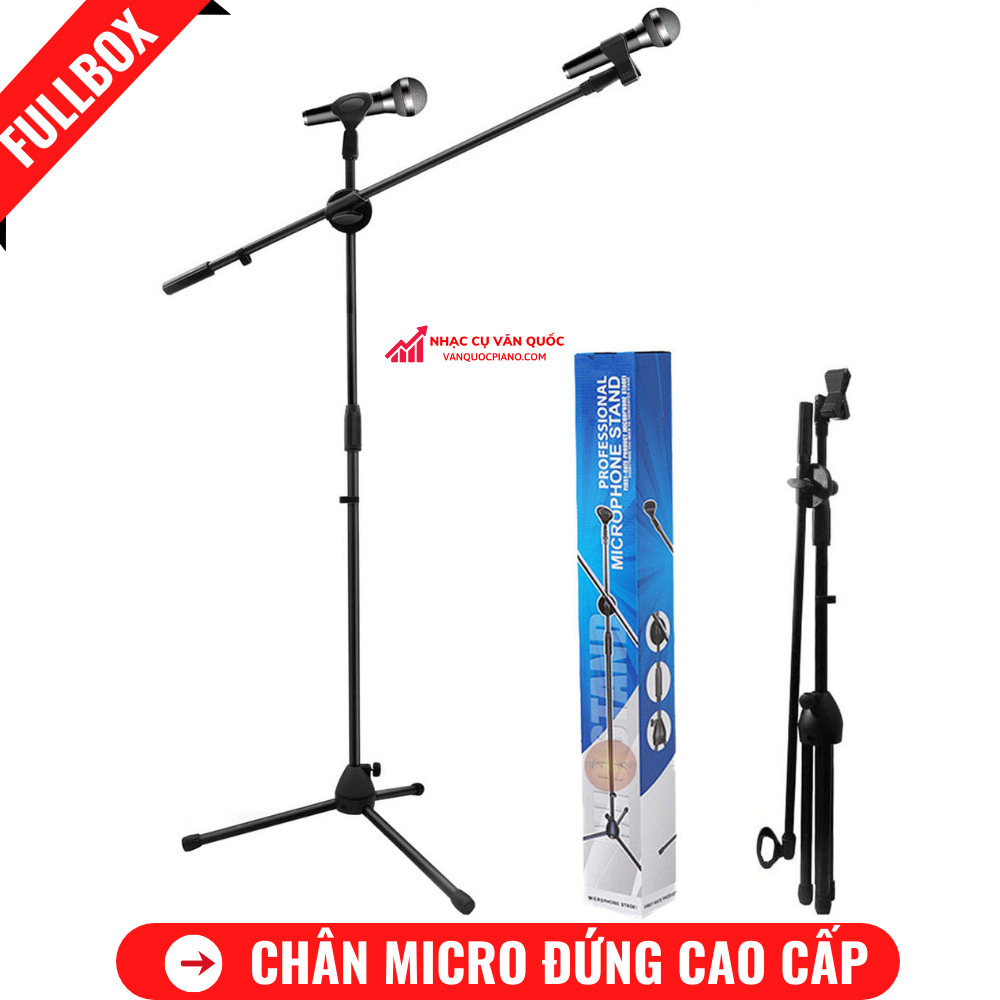 Chân Đế Đứng Kẹp Micro Bom Mic Stand - Chân Đế Micro Sân Khấu Phòng Thu Chuyên Nghiệp