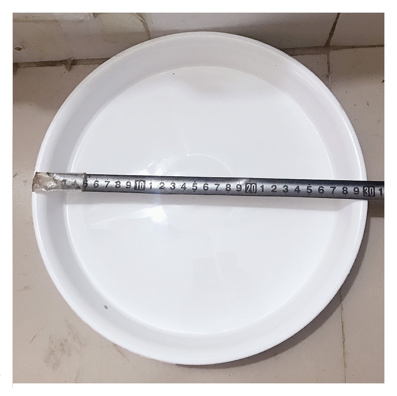 10 Khay Lót Đế Chậu D300 - Màu Trắng