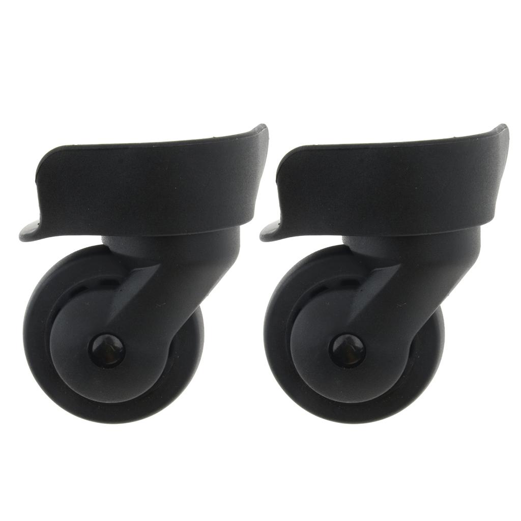 2pcs Universal Swivel Suitcase Luggage Casters Replacement Wheels A65-Size S