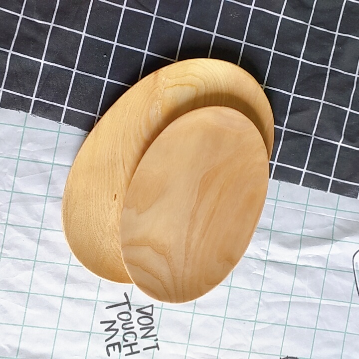 Khay gỗ Tần Bì Oval nhỏ đựng trà, bánh, khay phục vụ (21cmx14cm)