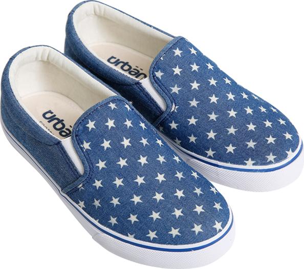 Giày Slip On Nữ Urban UL1705 Bò In Sao