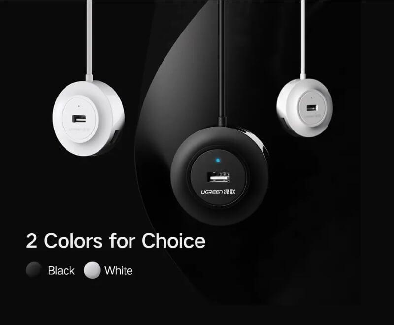 Ugreen UG20278CR106TK 1M màu Đen Bộ chia HUB USB 2.0 sang 4 USB 2.0 hỗ trợ OTG - HÀNG CHÍNH HÃNG