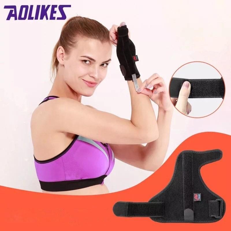 Đai nẹp cố định khớp ngón tay cái AOLIKES A-1677 thanh thép cố định chắc chắn sport wrist protector Nẹp ngón cái magic