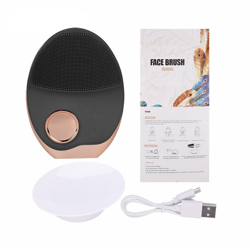 Điện Rửa Mặt Bàn Chải Silicone Sonic Massage không dây sạc Siêu Mặt Rửa Dụng Cụ Làm Đẹp Da Mặt bàn chải