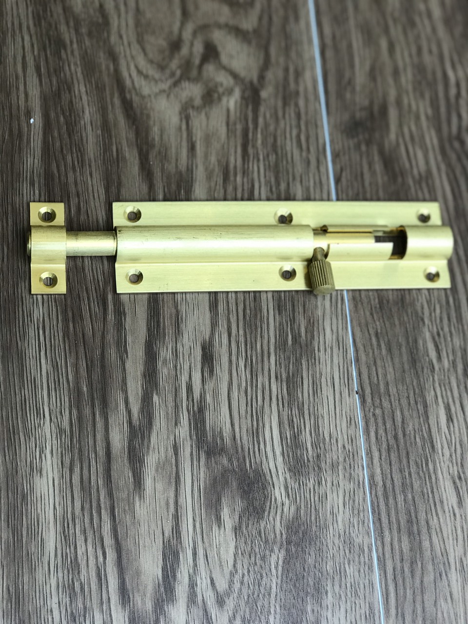 Chốt cửa bằng đồng đúc không khóa dành cho cửa gỗ ĐB 16cmx4.2cm