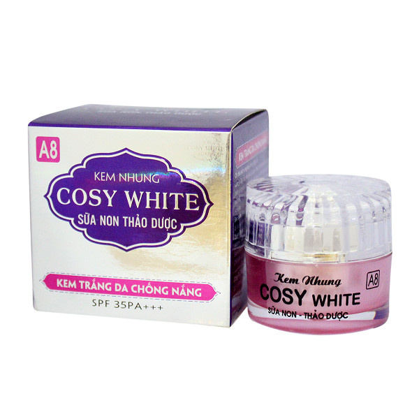 Kem trắng da chống nắng sữa non thảo dược Cosy White A8 18g