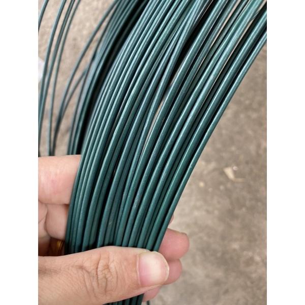 5 Mét dây thép bọc nhựa không rỉ màu xanh loại 2,5 li