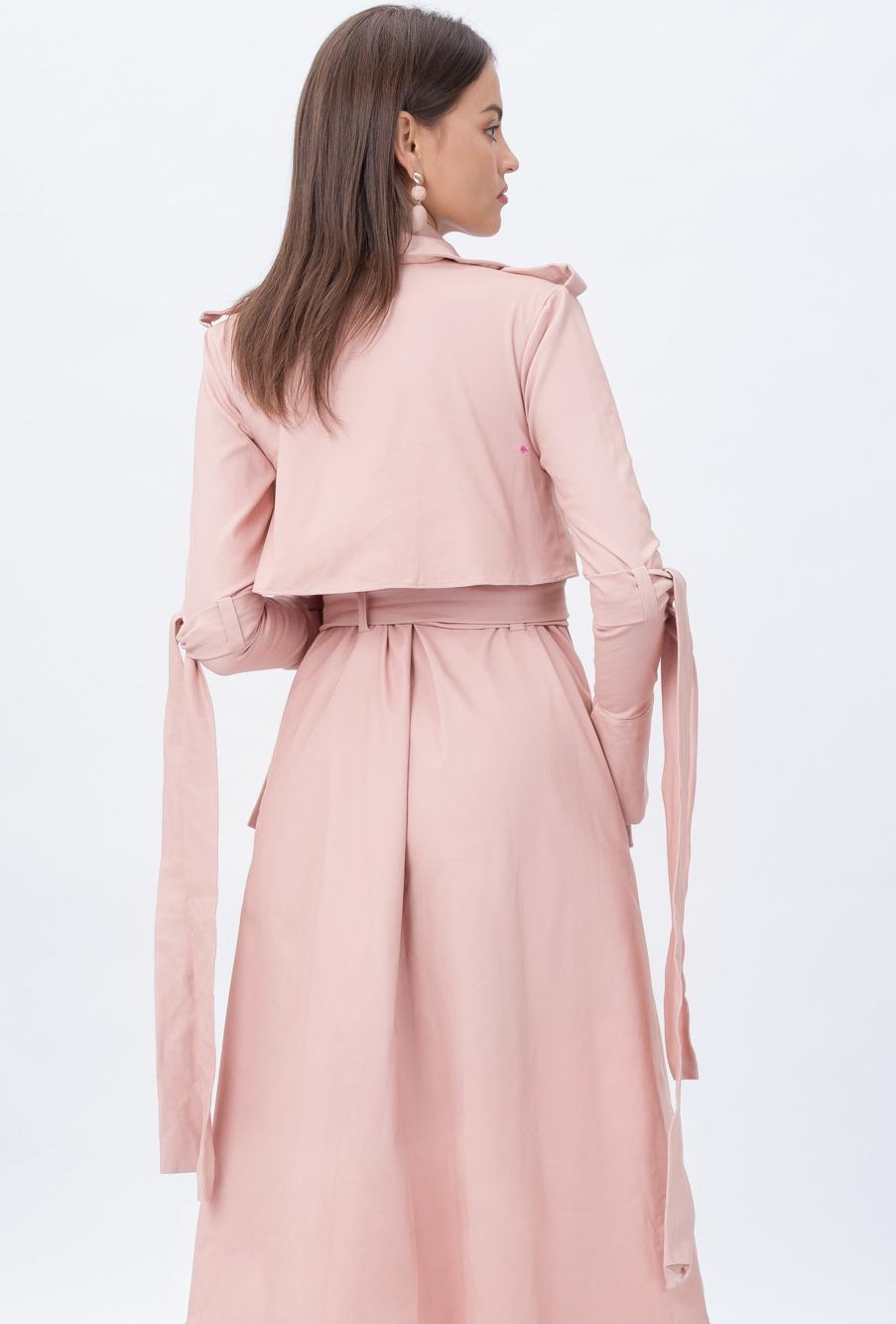 Áo Trench coat AKH màu hồng