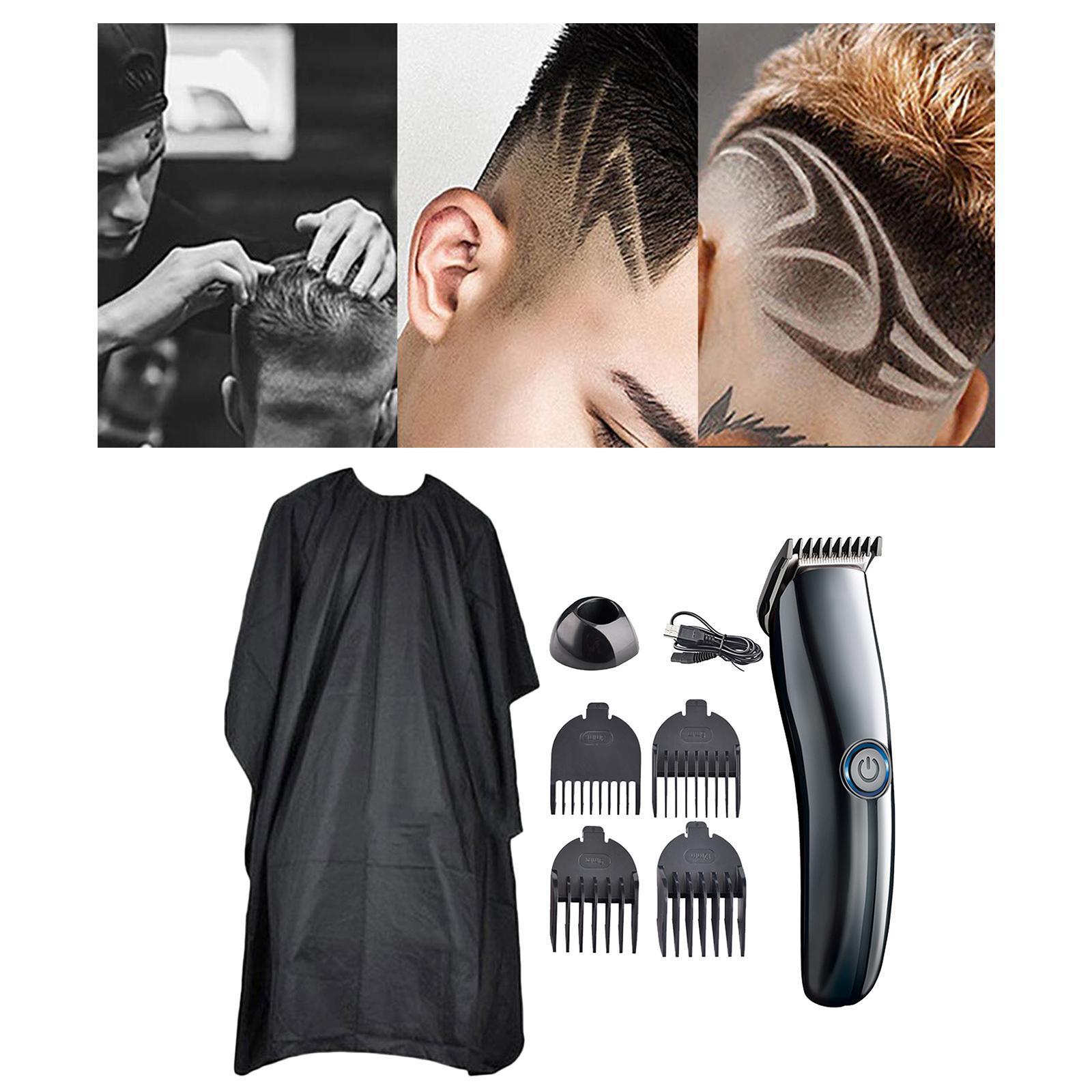 Mens Hair Clippers, Hair Cutter for Men Cordless USB Rechargeable Hair Trimmer Set Trimmer Grooming Cutter Kit Electric Hair Removal Machine Low Noise
