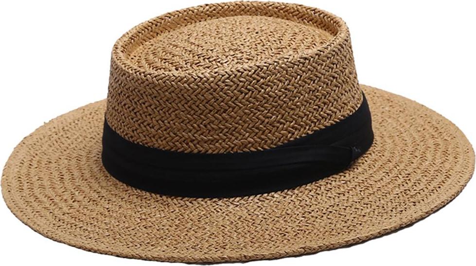 Womens Straw Hat Boater Sun Hat Foldable UV Protection Bucket Fedora Hats Cap