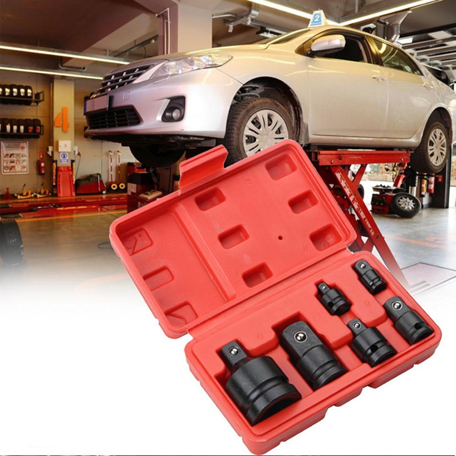 6 Pieces 1/2 1/4 3/8 3/4 Ratchet Socket Adapter Impact Universal Joint Set