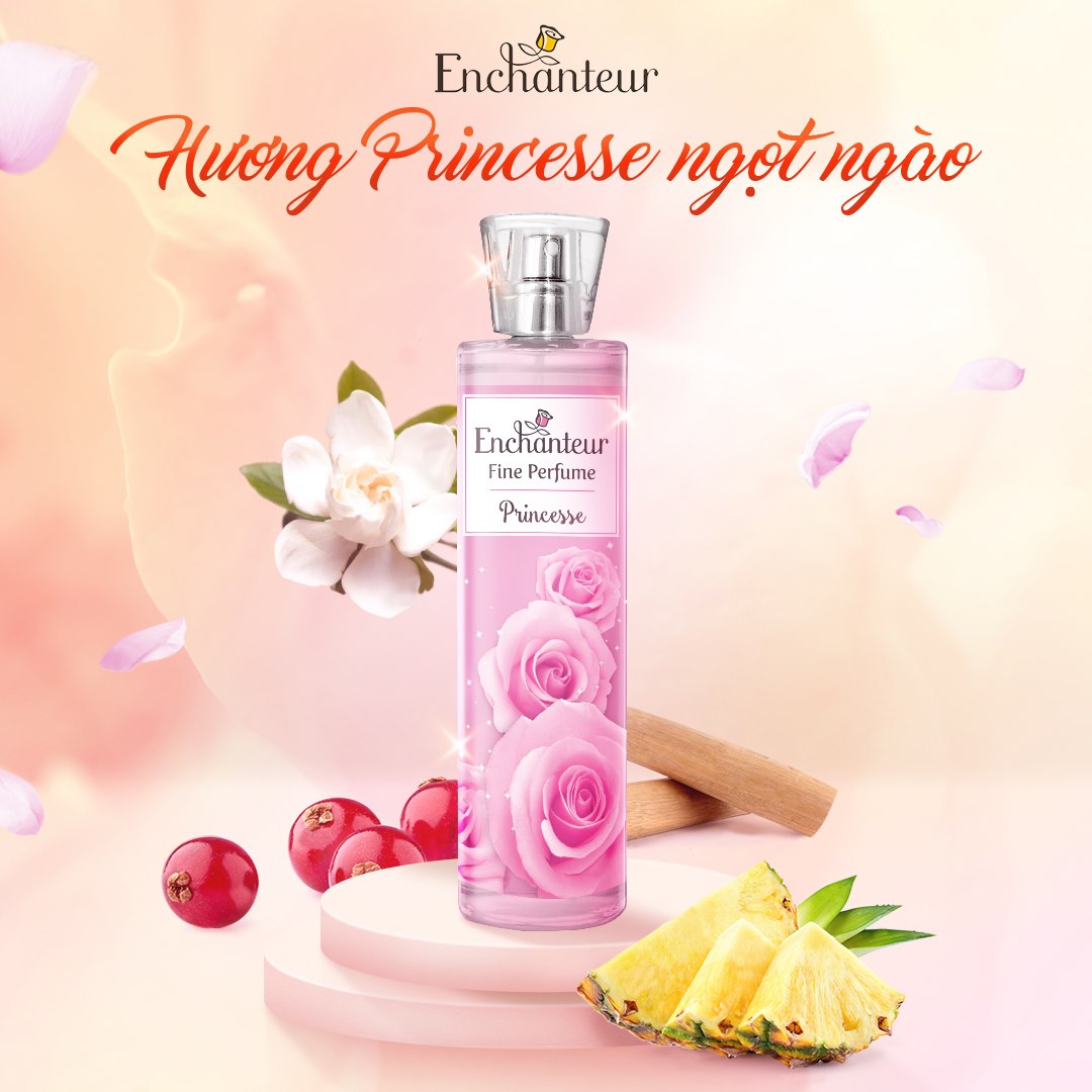 Nước hoa toàn thân cao cấp Enchanteur hương Princesse 100ml