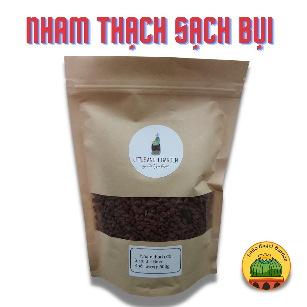 Đá nham thạch đen hoặc đỏ size 3-6mm | Lava đen đỏ | Đá Scoria| đá rải mặt xương rồng sen đá, lithops