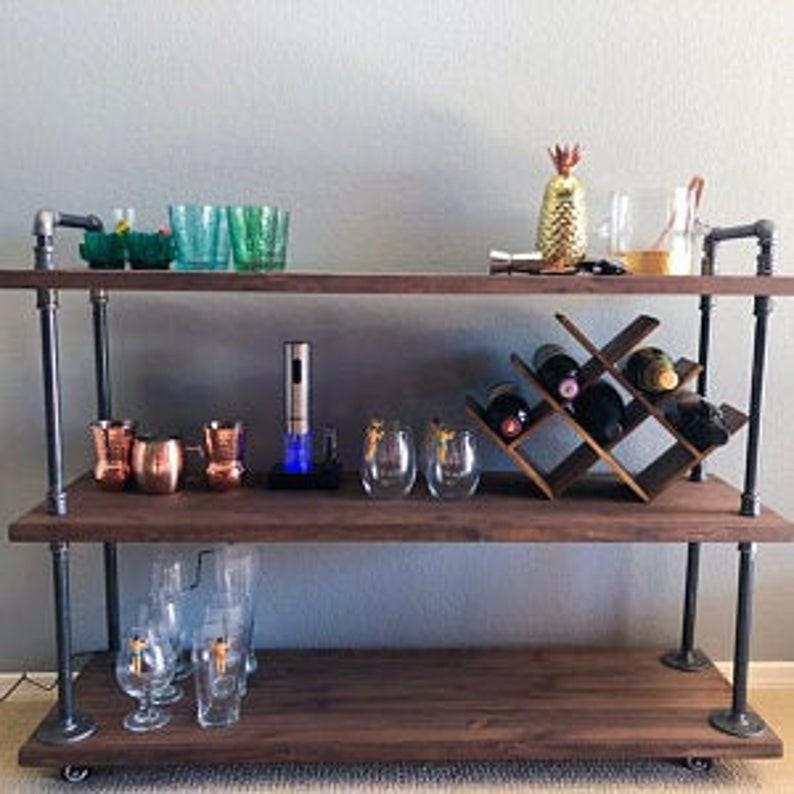 Kệ ống nước 3 tầng, kệ ống nước để ,để dụng cụ trang trí, decor phòng khách,...