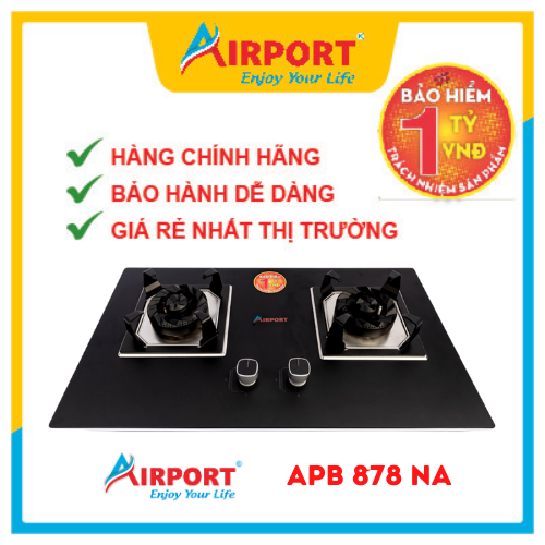 Bếp Gas Âm Cao Cấp Hiệu AirPort – APB 878 NA - Hàng Chính Hãng