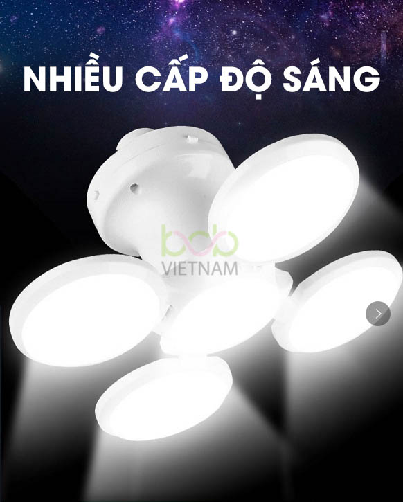 Đèn Led Tích Điện Năng Lượng Mặt Trời 4 Cánh 40w Hiển Thị Dung Lượng Pin