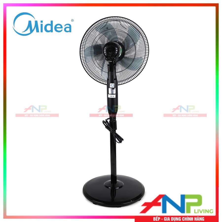 Quạt Đứng 5 Cánh Midea FS40-15QR (Công Suất 55W - 3 Chế Độ Gió - Có Điều Khiển Từ Xa) - Hàng Chính Hãng