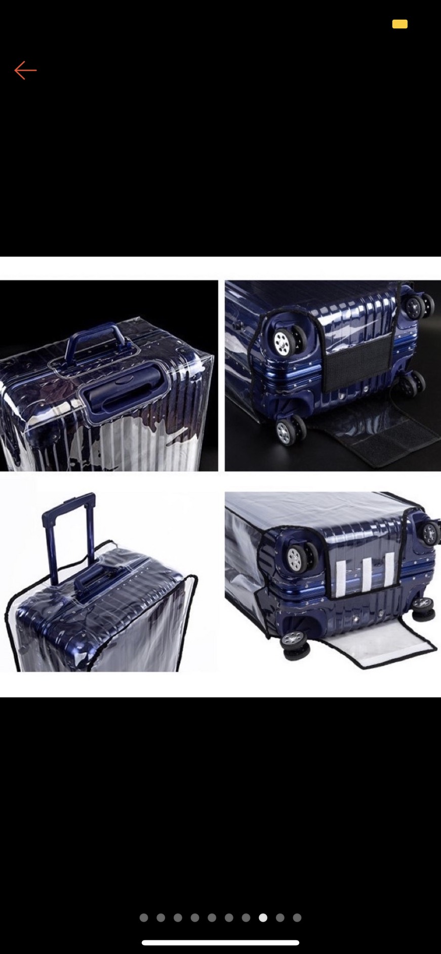 Hình ảnh Túi bọc vali trong suốt size 20, 24, 28, 29