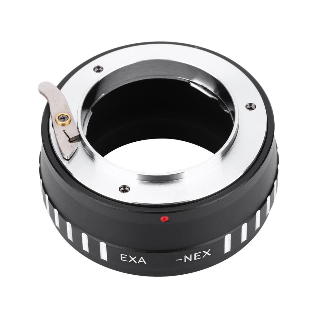 Bộ chuyển đổi ngàm ống kính kim loại EXA-NEX lấy nét bằng tay Tương thích với EXA của Nikon đến Máy ảnh không gương lật ngàm NEX của Sony