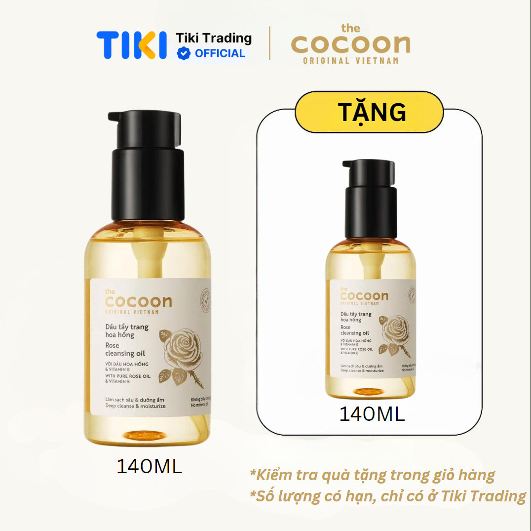Dầu tẩy trang hoa hồng Cocoon 140ml
