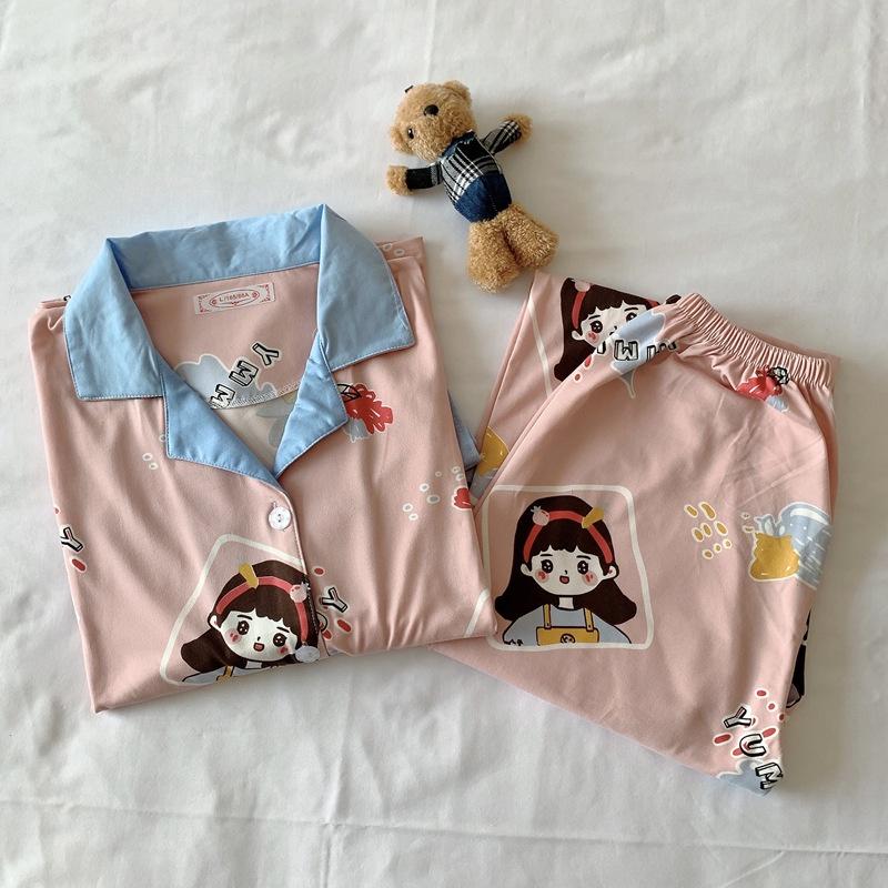 Pijama - Đồ Bộ Ngủ Nữ Áo Dài Quần Dài Nhiều Mẫu Họa Tiết Xinh DDCP05