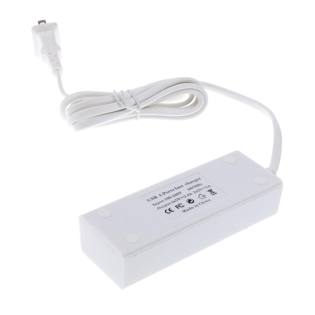 4Port USB3.0 Hi-Speed Compact Hub Adapter Socket For PC Laptop US Plug