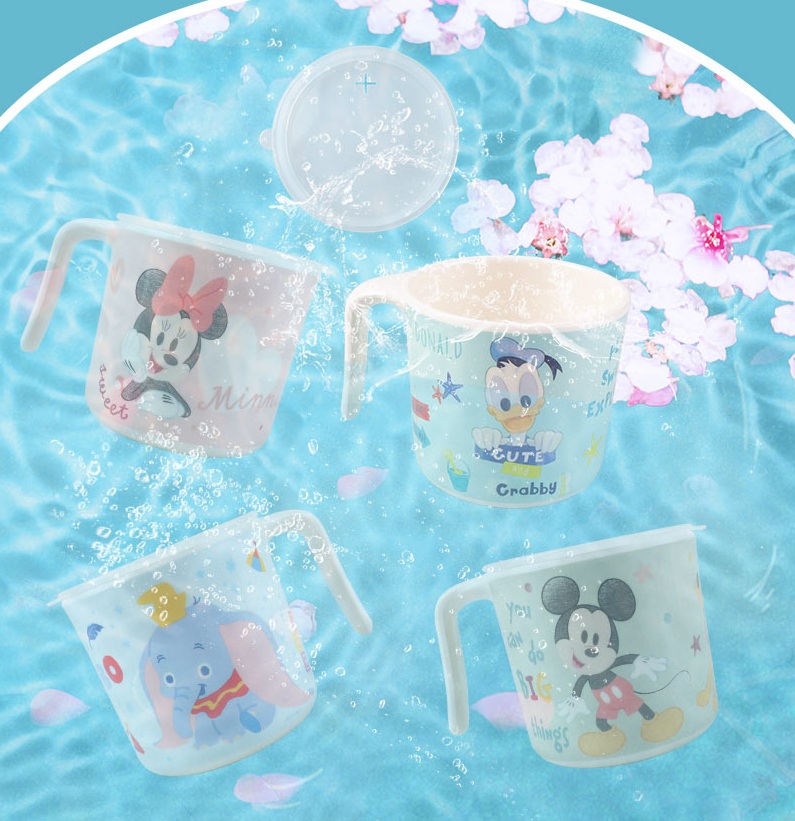 Ly nước có nắp Disney nhựa melamine mới 2022 hình chuột Minnie Mouse cho bé
