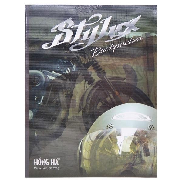 Combo 5 Vở Stylex 4 Ô Ly 96 Trang ĐL 70g/m2 - Hồng Hà 0411 (Mẫu Màu Giao Ngẫu Nhiên)
