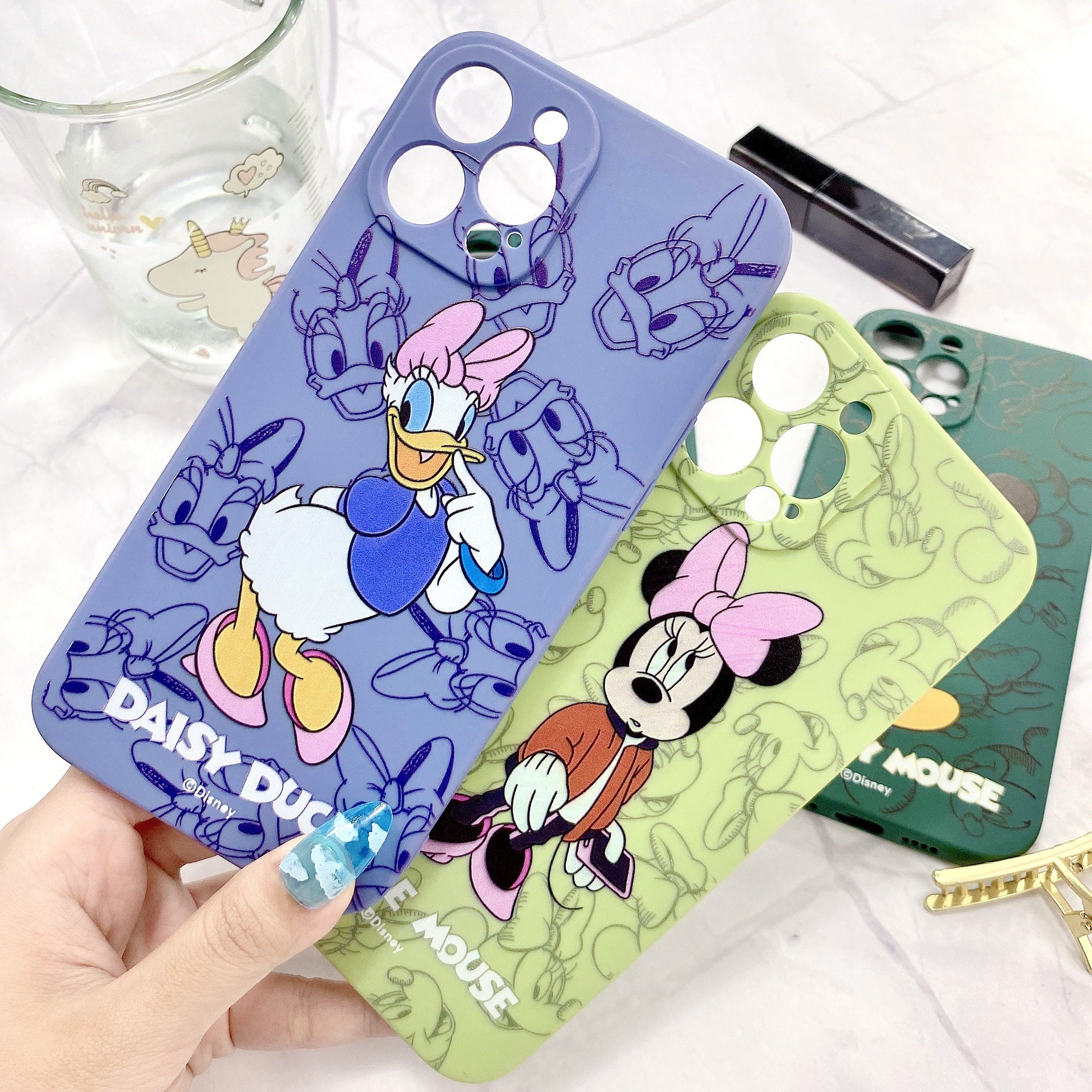 Lưng Case Dẻo Hình Micke.y & Dona.l Ngộ Nghĩnh Chống Trầy Xước Dành Cho Iphone 6/6s Đến 12 ProMax