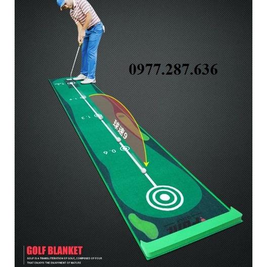 Thảm tập đánh golf Putting Mat PGM trong nhà di động chất liệu thảm nhung mềm mịn bền đẹp cao cấp TT007 - Hàng Chính Hãng