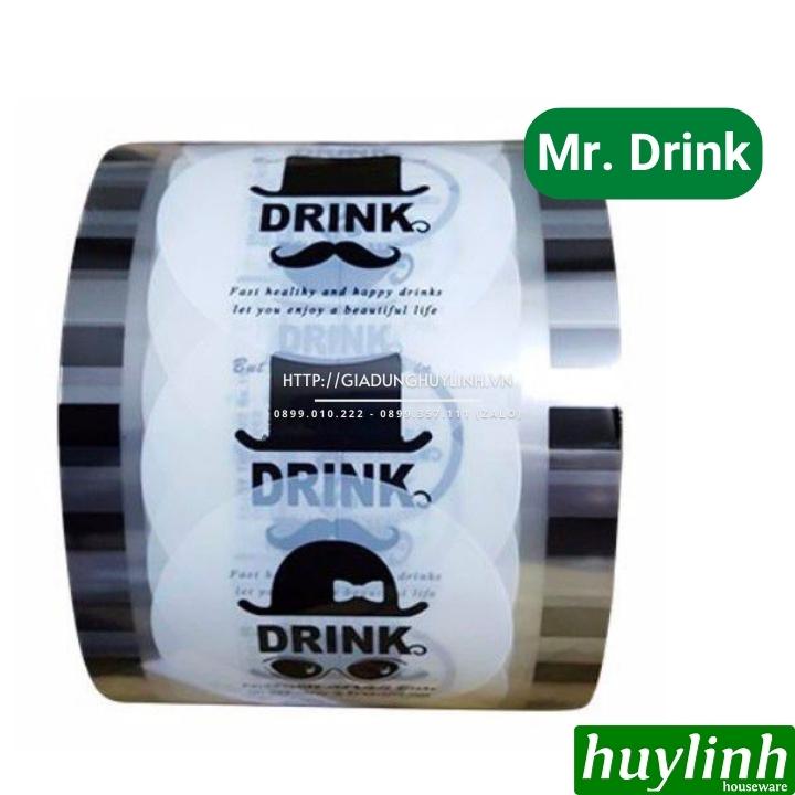 Cuộn màng dập ly cốc trà sữa cà phê nước ép 2400 ly [Mr Drink - Tea Đen - Tea Xanh)
